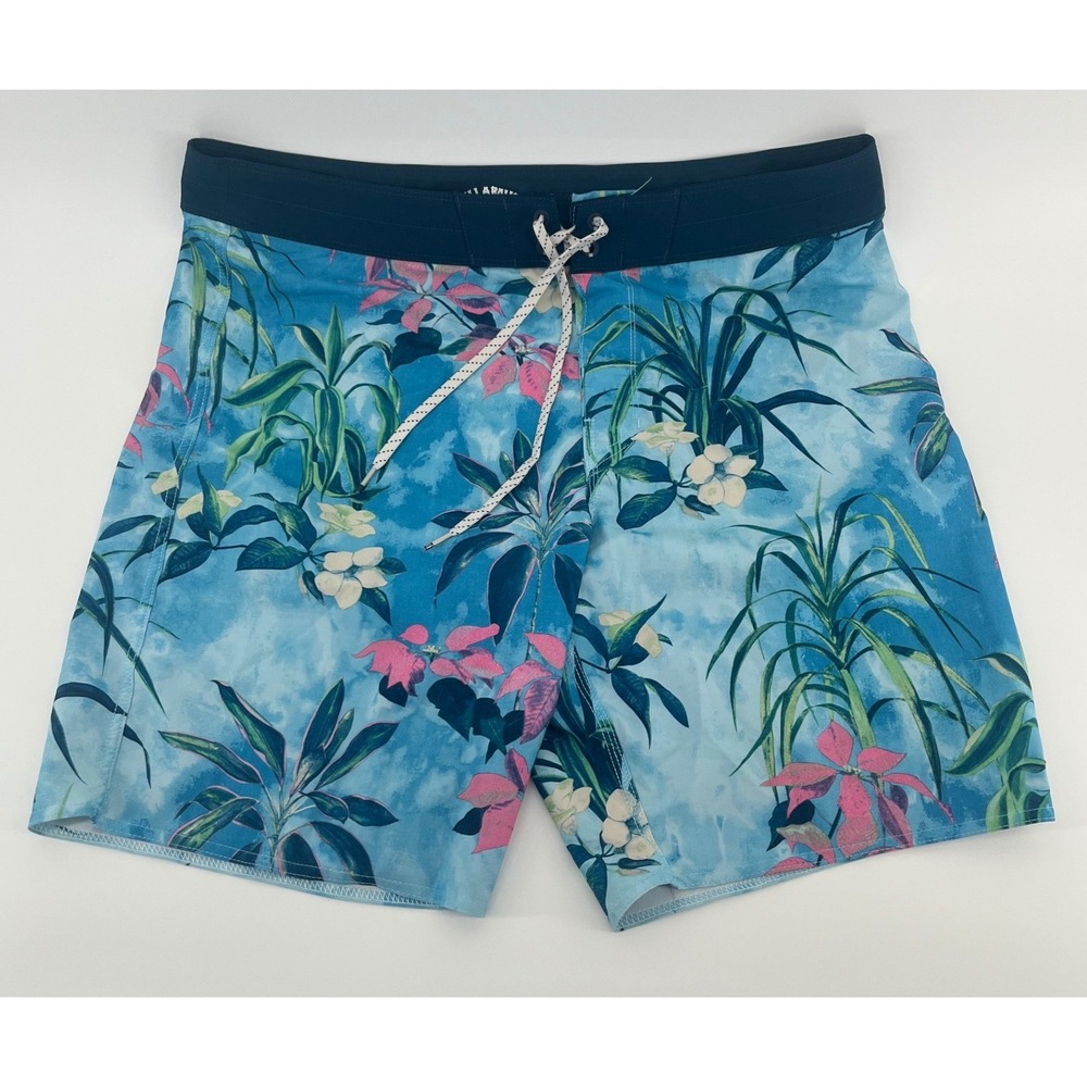 Billabong Sundays Pro Board Shorts Mens 34 Blue Floral Tropical Recycler